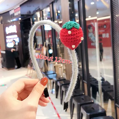Детские милые яркие вязаные нейлоновые Мультяшные свежие фрукты овощи ремешки