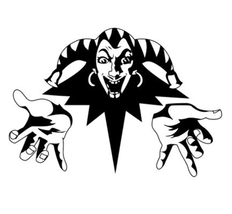 

King and Jester Funny Car-Stickers Decal Cover Scratch Waterproof for Bumper Laptop Suv Auto Exterior Decoration KK16*16cm