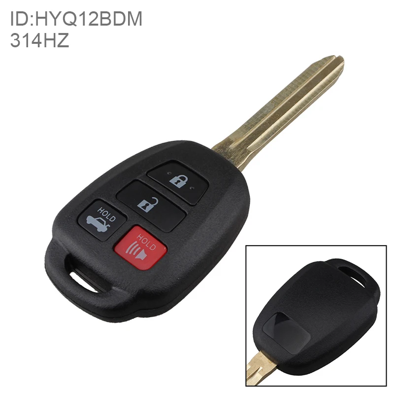 314 МГц 4 кнопки Замена без ключа дистанционного автомобиля с чипом FCC ID HYQ12BDM