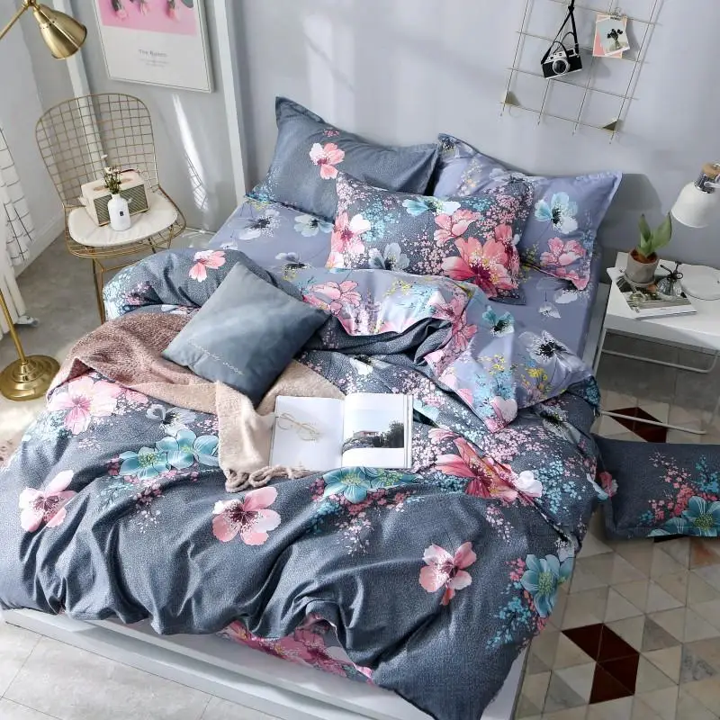 

38 Duvet Cover Set Polyester/Cotton Quilt Cover with Zipper Duvet Cover Queen Full Twin King Size 220x240cm Free Shipping