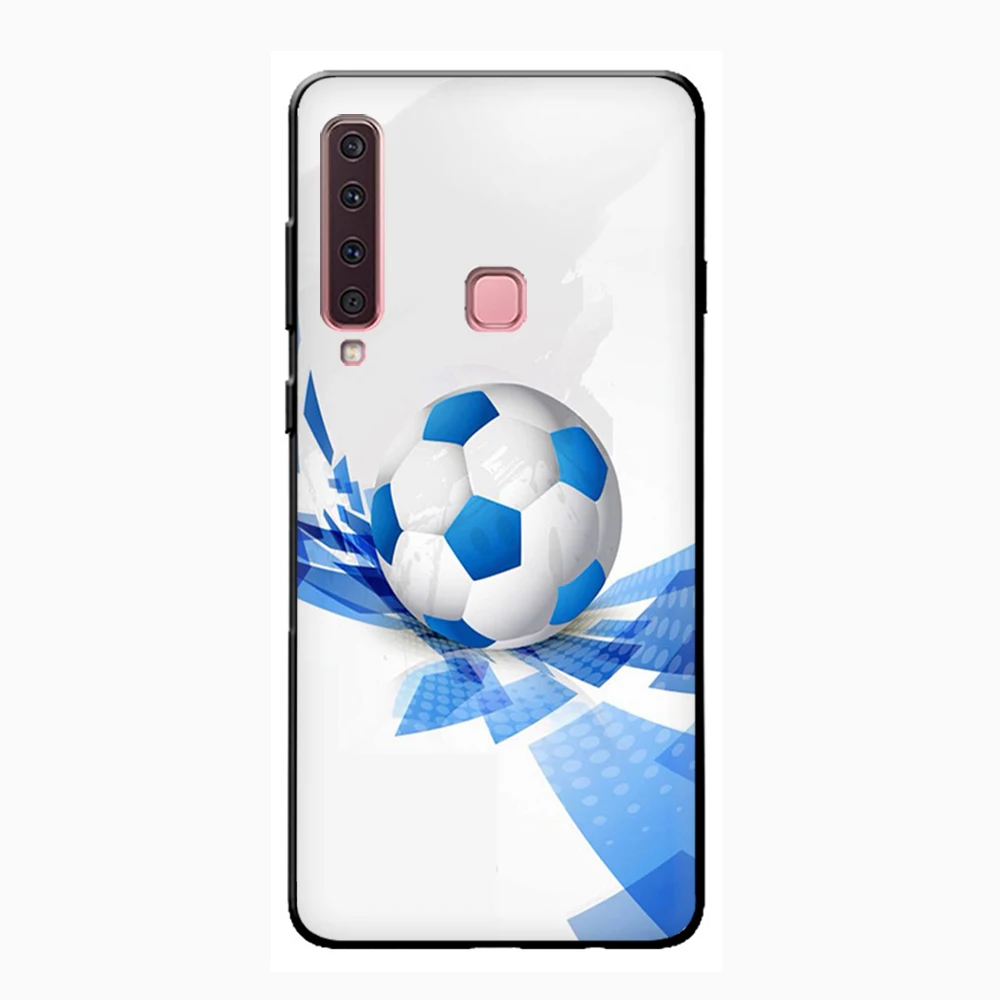 Мягкий силиконовый чехол для телефона с футбольным мячом Samsung A3 A5 A6 Plus A7 A8 A9 A10s 20s 30s