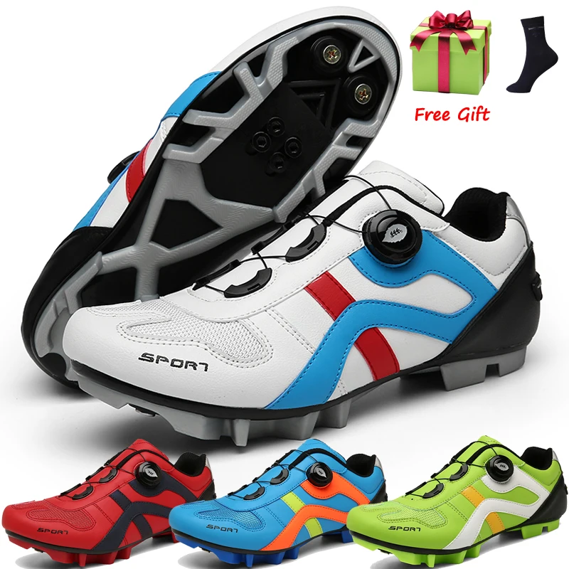 2021 Cycling MTB Shoes Men Sports Route Cleat Road Bike Speed Flat Sneaker Racing Women Bicycle Mountain Spd Biking Footwear