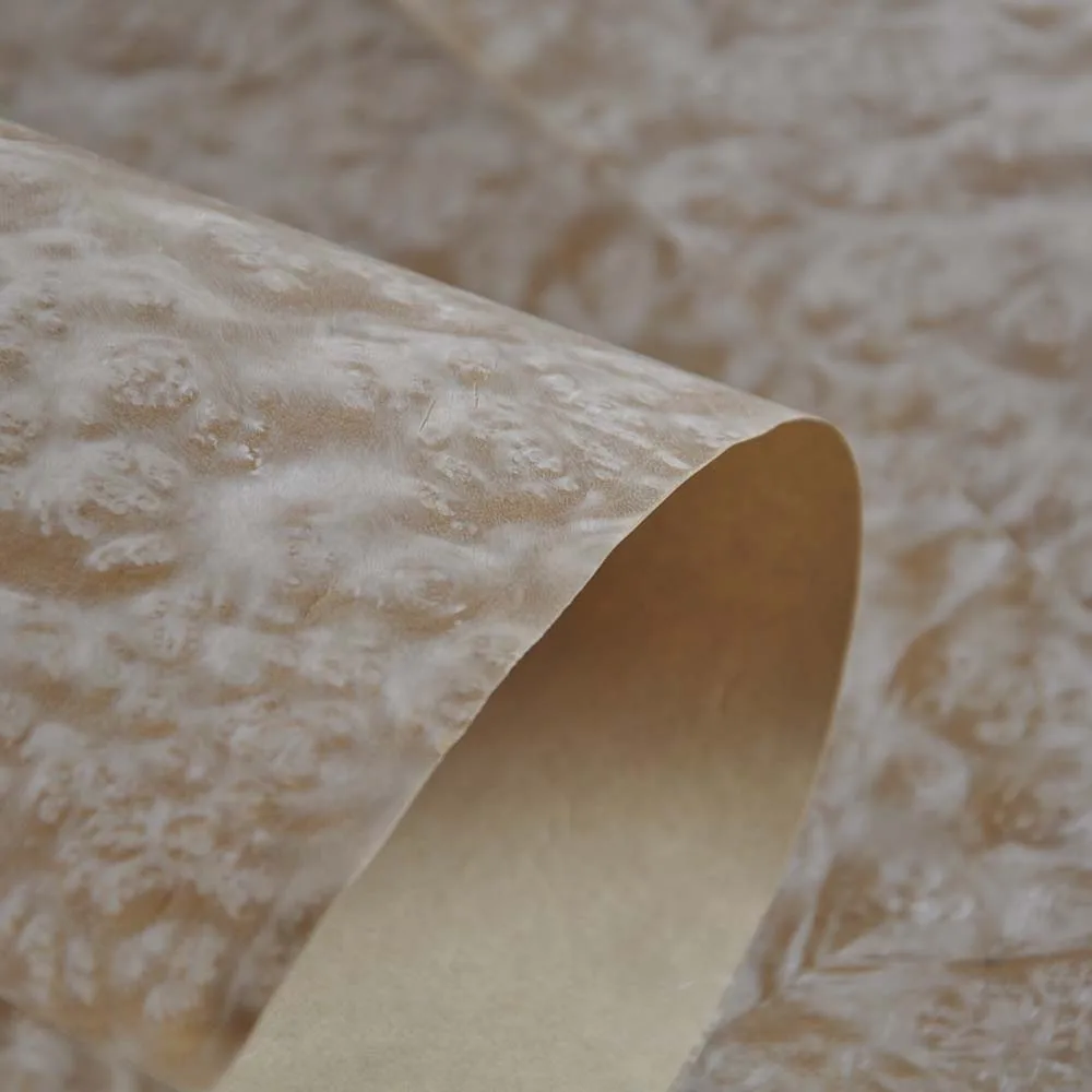 Гренландская крашеная Madrone Burl с крафт-бумагой деревянные виниры стол шпон