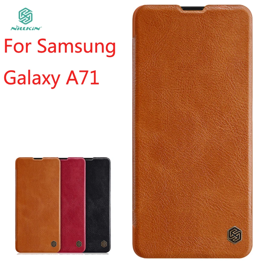 Для Samsung Galaxy a71 чехол NILLKIN PU кожаный флип для A71 кошелек A71|Бамперы| |