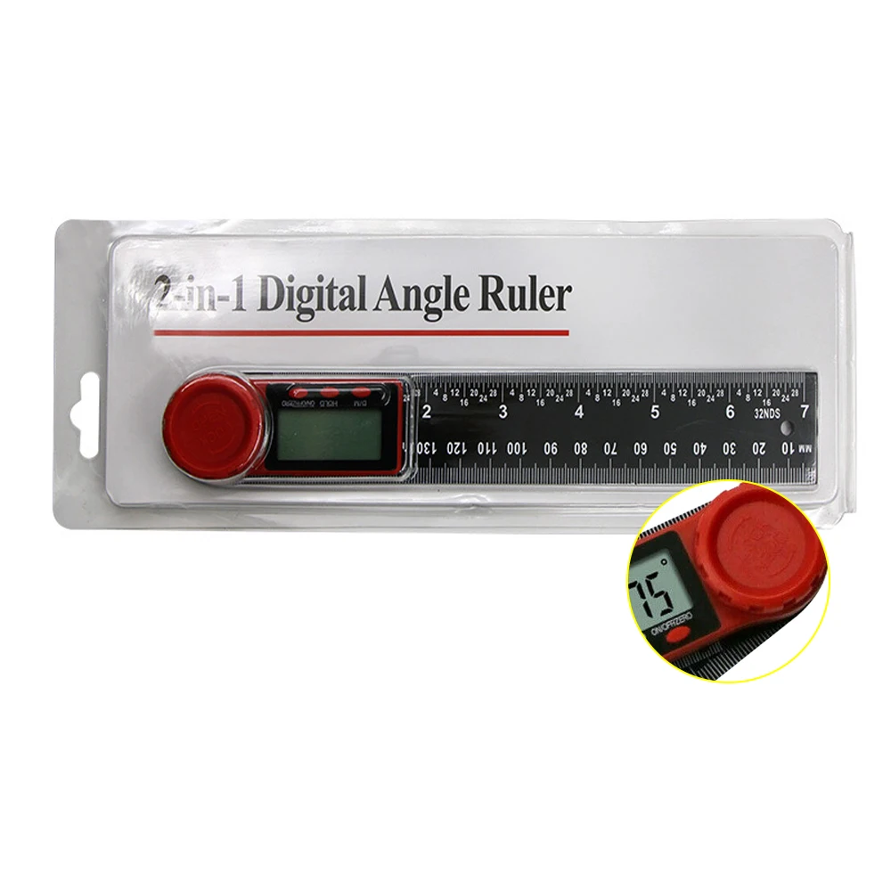 

0-200mm Digital Angle Finder Ruler Meter Angle Inclinometer 7 Inch 360 Gauge Tool Electron Goniometer Protractor Measuring Tool