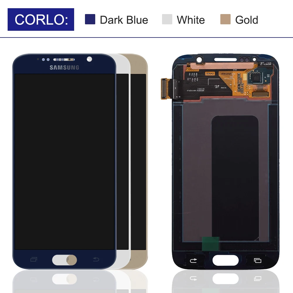 Pantalla LCD Original de 5,1 pulgadas para Samsung Galaxy S6, montaje de digitalizador con pantalla t&aacute;ctil para Samsung S6, G920, G920F-2