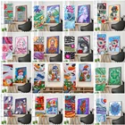 Алмазная вышивка 5D, DIY наборы для алмазной живописи год, стразы специальной формы, животное, кошка, павлин, девушка, мозаичная картина, украшение для дома