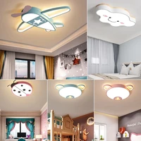 modern led ceiling light fixtures with remote control scandinavian pink blue ceiling lamp for kids room girls boys child bedroom