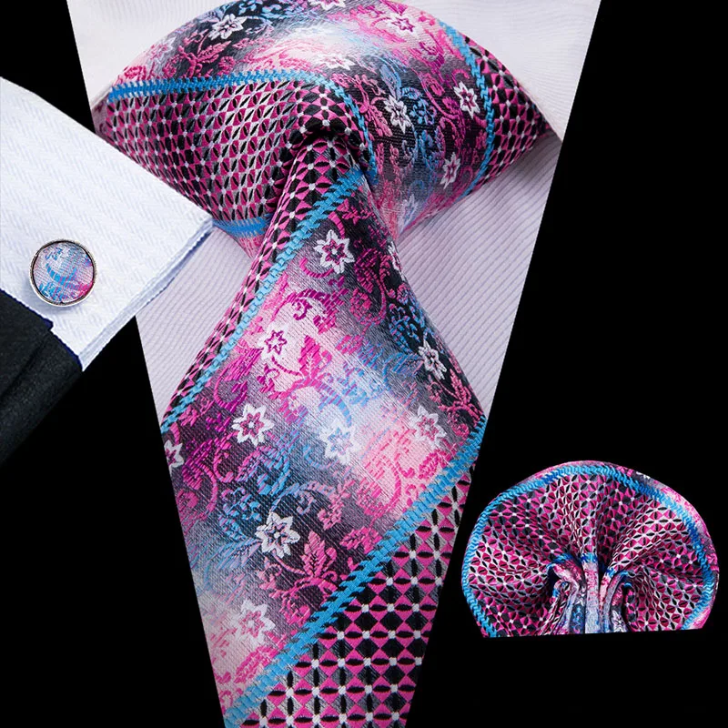 SN-3018 SN-1641 Hi-Tie Модные синие шелковые галстуки для мужчин Пейсли и полоса шеи галстук платок набор запонок для мужчин костюм деловой свадьбы - Цвет: SN-3018