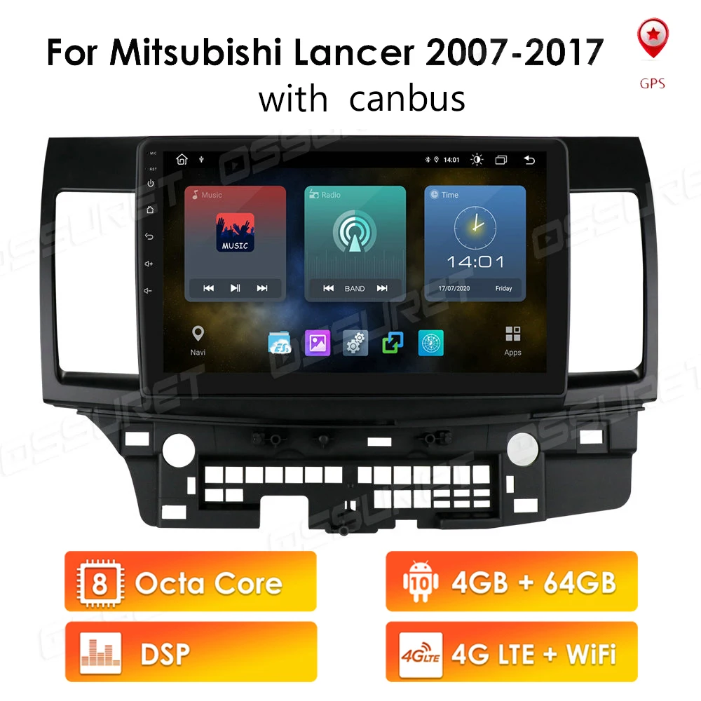 

Автомагнитола 2 din для Mitsubishi Lancer 2007-2013, 2 ГБ + 32 ГБ + 64 ГБ/4 Гб + 64 ГБ, Android 10, радио, мультимедийный видеоплеер, навигация, GPS, dvd, 4G