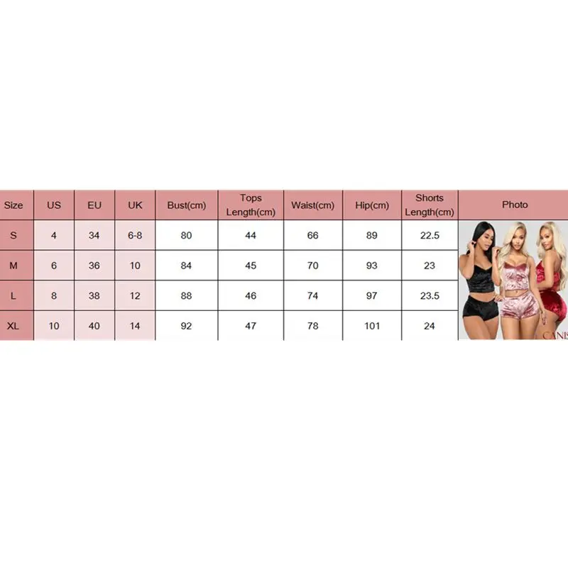 

2pcs Women Sexy Lingerie Velvet Sleepwear Spaghetti Strap Shorts Pajamas Suit Ladies Casual Sleepwear Female Pajama Set