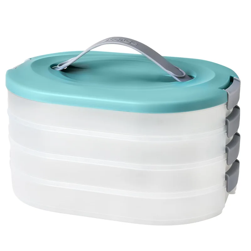 

Household Wonton Dumpling Storage Box Multi-Layer Food Grade Quick Freezing Box I88