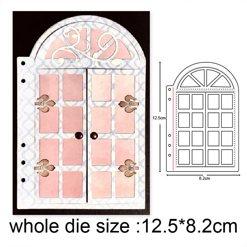 Christmas Window Frame Metal Cutting Dies for DIY Scrapbooking Hand-on Embossing Cuts Craft Paper Card Making Stencils dies | Дом и сад