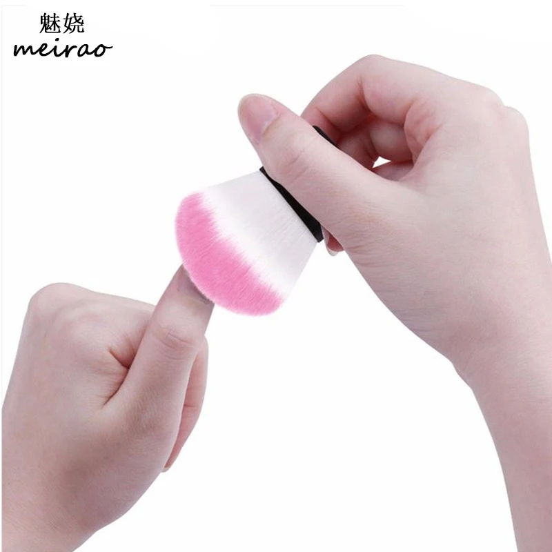 Мягкая щетка для чистки ногтей акрила и УФ гель очистки пыли инструмент маникюра