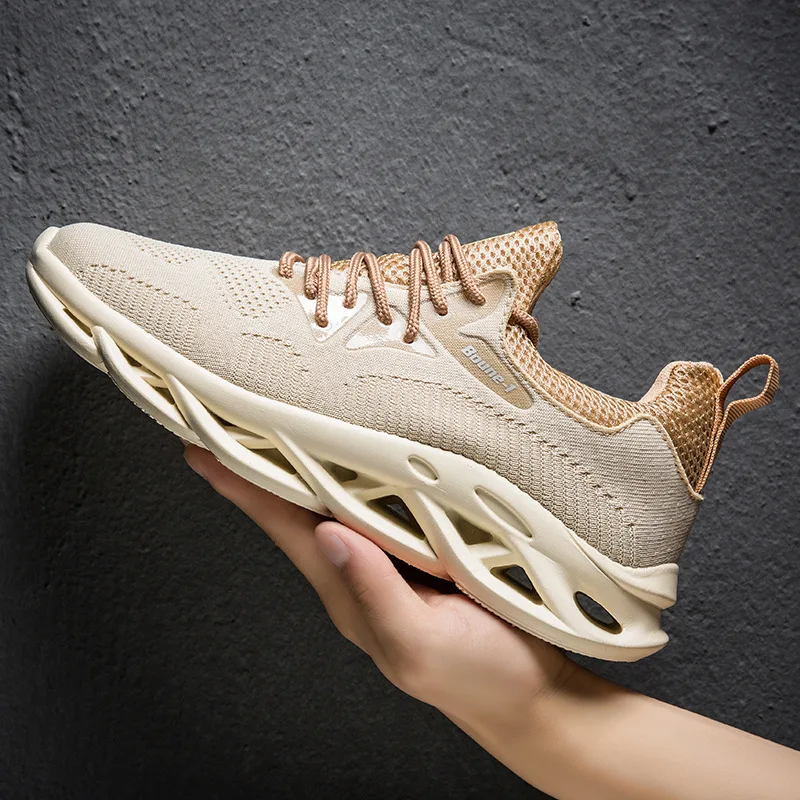 

Hot Sale Light Running Shoes Comfortable Casual Men's Sneaker Breathable Non-slip Wear-resistant Outdoor Walking Men Sport Shoes