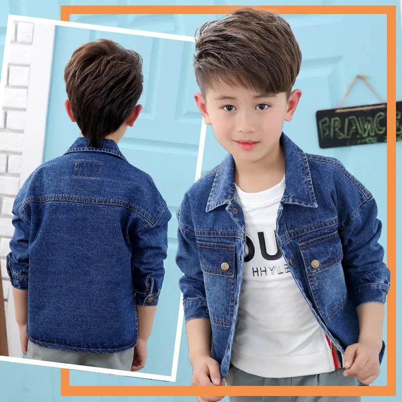 Куртка для мальчиков сезон весна модель 2019 года корейская детская Повседневная