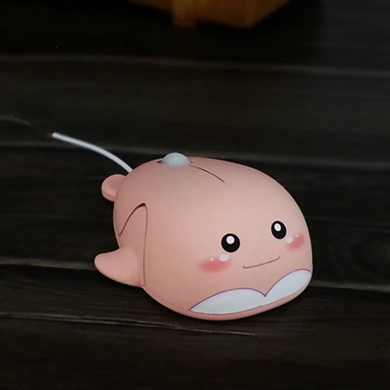 Cartoon Dolphin Wired Mouse 1600 DPI Gaming High Quality Computer for Business Office Laptop Pc Pink Girl | Компьютеры и офис