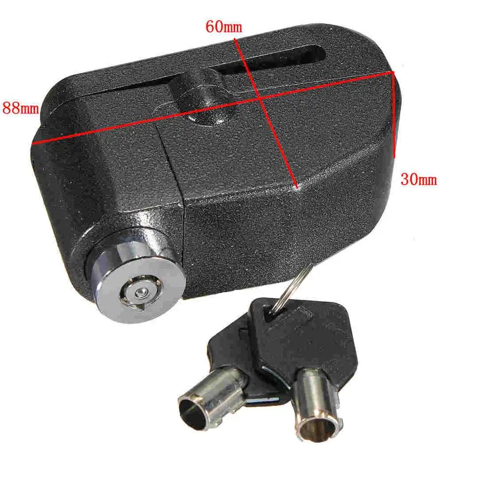 Прочный водонепроницаемый замок для дискового тормоза мотоцикла 7 мм 120 дБ |
