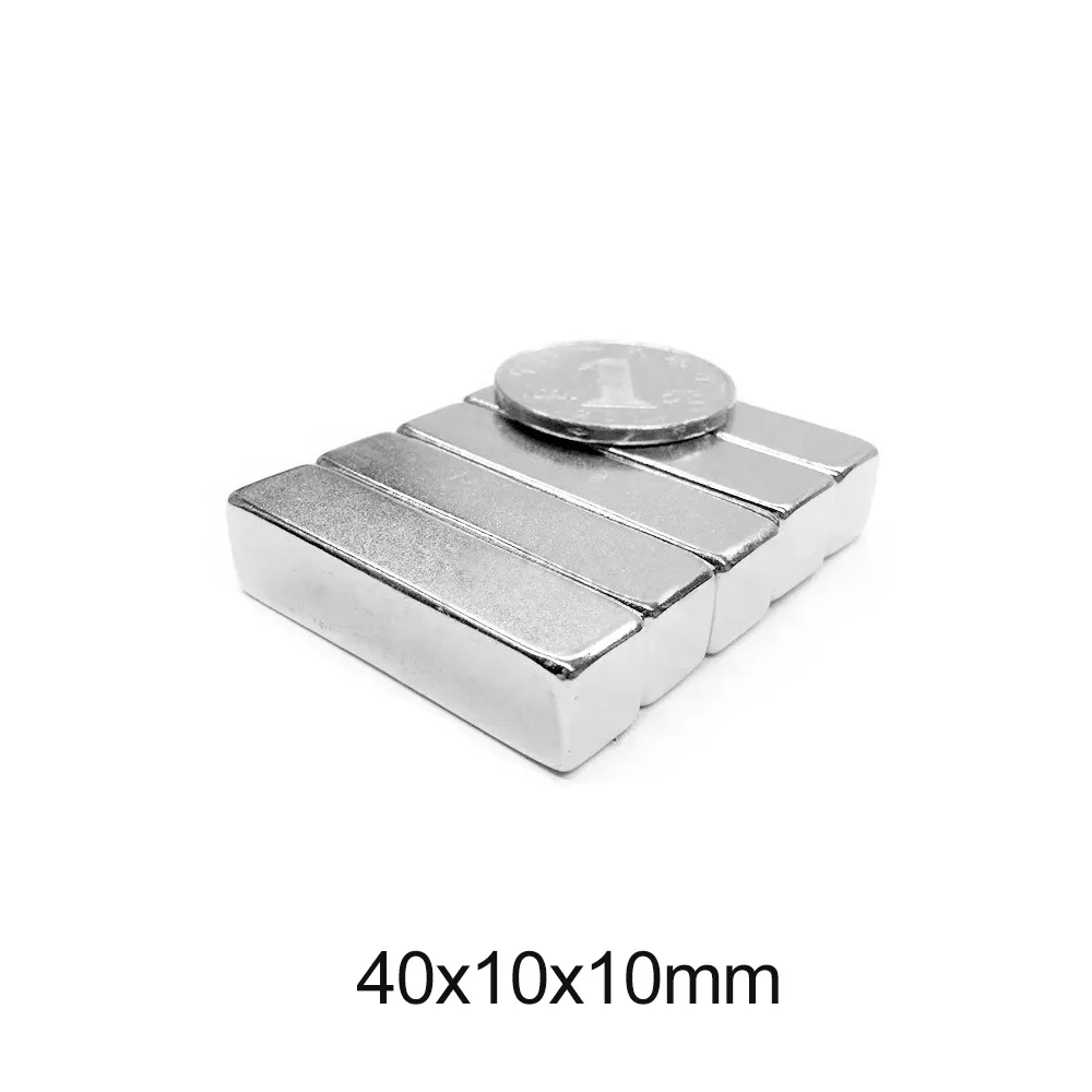 

1/2/5/10/15PCS 40x10x10mm Thick Block Super Strong Magnetic Magnets N35 Quadrate Rare Earth Neodymium Magnet 40x10x10 40*10*10