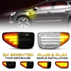2x светодиодные динамические Боковые указатели поворота для Dacia Sandero 2 Logan 2 Duster 2 Renault Stepway, янтарный индикатор, ретрансляторные лампы