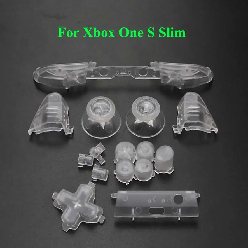 Прозрачный пластиковый бампер YuXi кнопки-триггеры LB RB сменная деталь кнопки ABXY D-pad