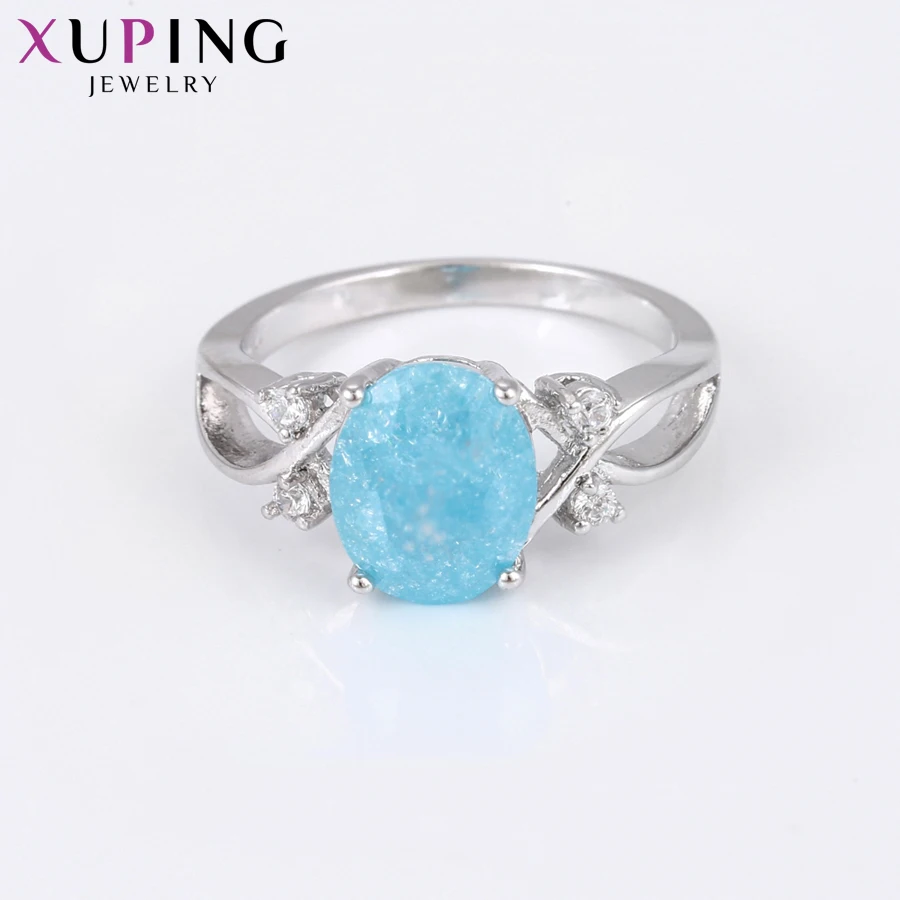 Xuping старинный/Королевский кольцевой светильник Желтое покрытие Ледяной Камень