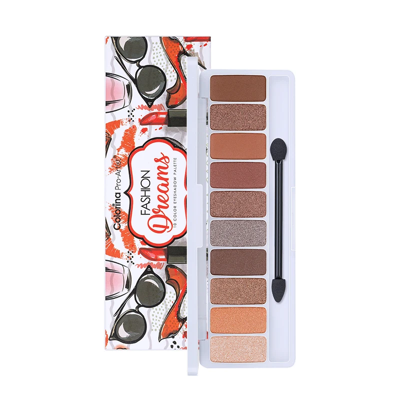 

Pheaya 10Colors Maiden Eyeshadow Palette Matte Eye Makeup Natural Waterproof Long-Lasting Professional Eye Palette