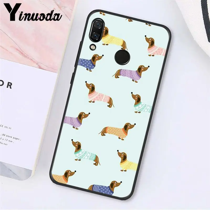 Чехол для телефона Yinuoda с изображением мультяшных животных собак таксы Xiaomi Redmi8 4X