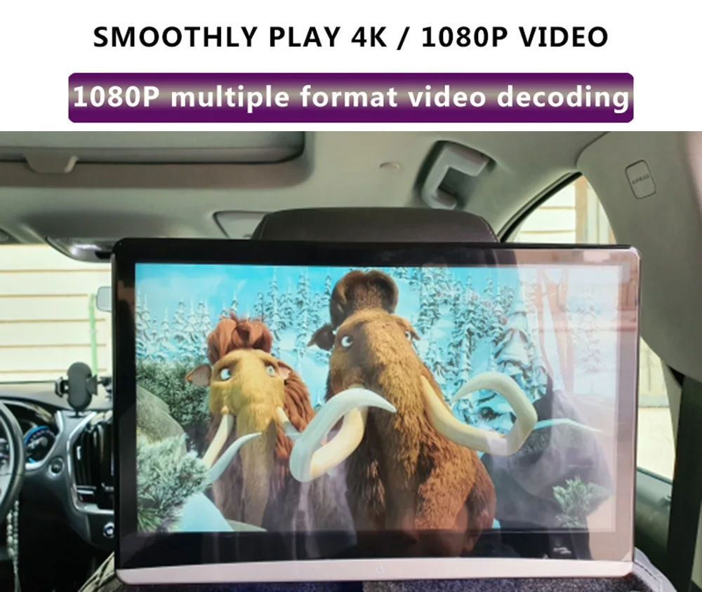 Монитор в подголовник автомобиля 13 3 дюйма Android 9 0 HD 1080P видео IPS сенсорный экран