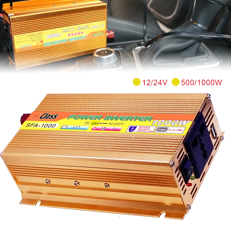 12v 24v Мощность инвертор Модифицированная синусоида Инвертор 500W /1000W