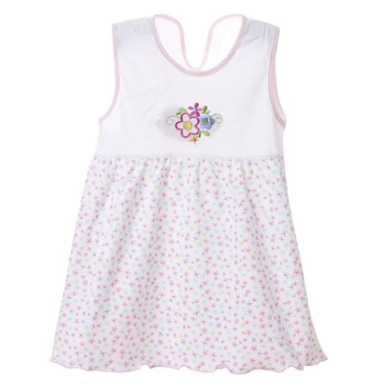 2017 летнее платье для маленьких девочек удобные хлопковые платья без рукавов с