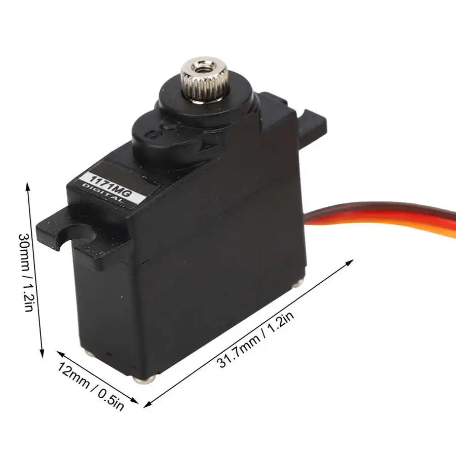 Цифровой сервопривод с дистанционным управлением PDI-1171MG 17g запасной обновленный