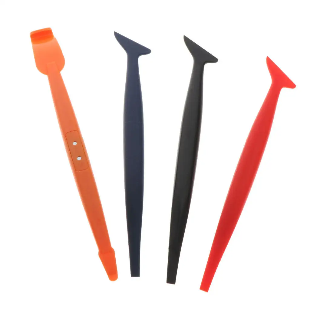 

4Pcs Carbon Fiber Vinyl Magnetic Scraper Wrapping Kit Auto Car Accessories