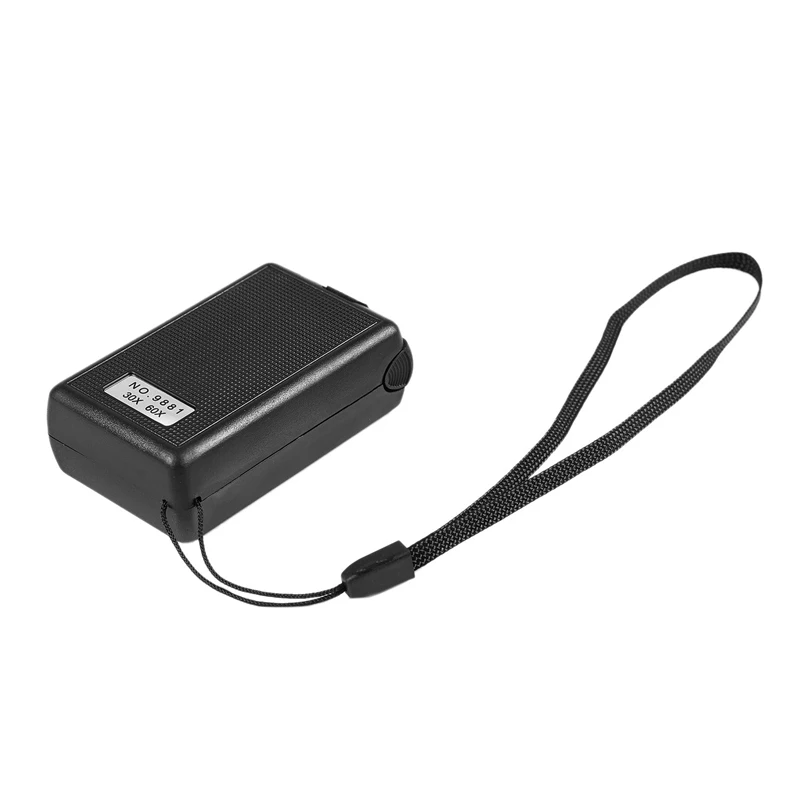 

Pocket 30X-60X Jewelers Eye Glass Folding Loupe Magnifier with LED & UV Lights