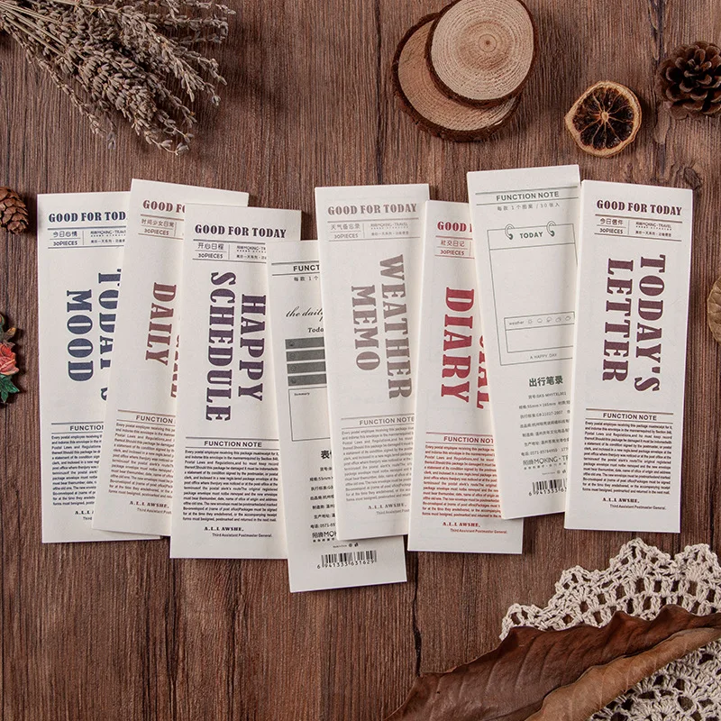 

30pcs/lot Memo Pads Sticky Notes wonderful day paper Junk Journal Scrapbooking Stickers Office School stationery