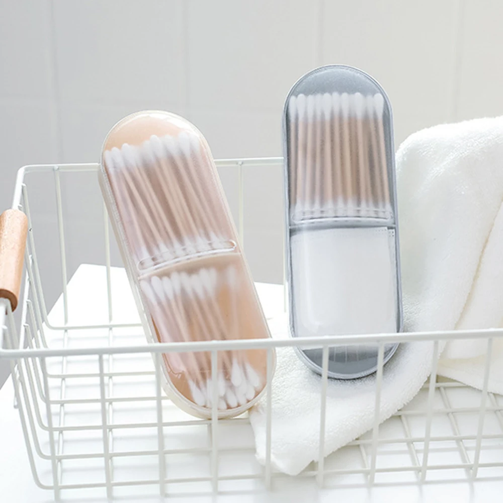 2 сетки ватные тампоны палочки Органайзер Пластиковый макияж Чехол