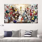 Картина на холсте с изображением футбола, войны, постер, фэнтези, спорт, настенное искусство, украшение для дома, абстрактная картина для футбола, для гостиной, Таблица