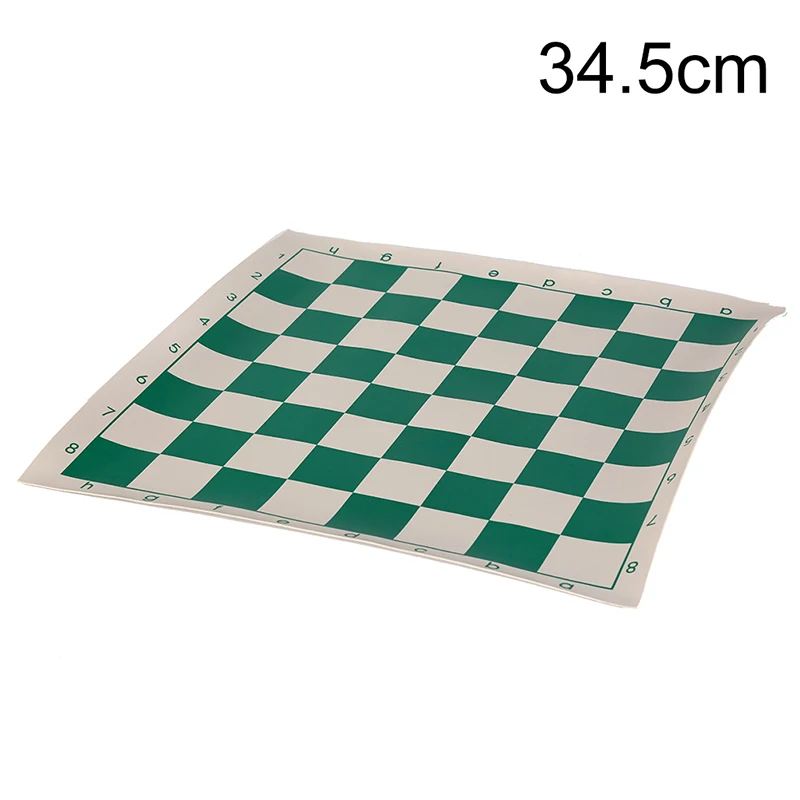 

Vinyl Tournament Chess Board for Children's Educational Games green & white Magnetic Board for Chess P15 34.5cm