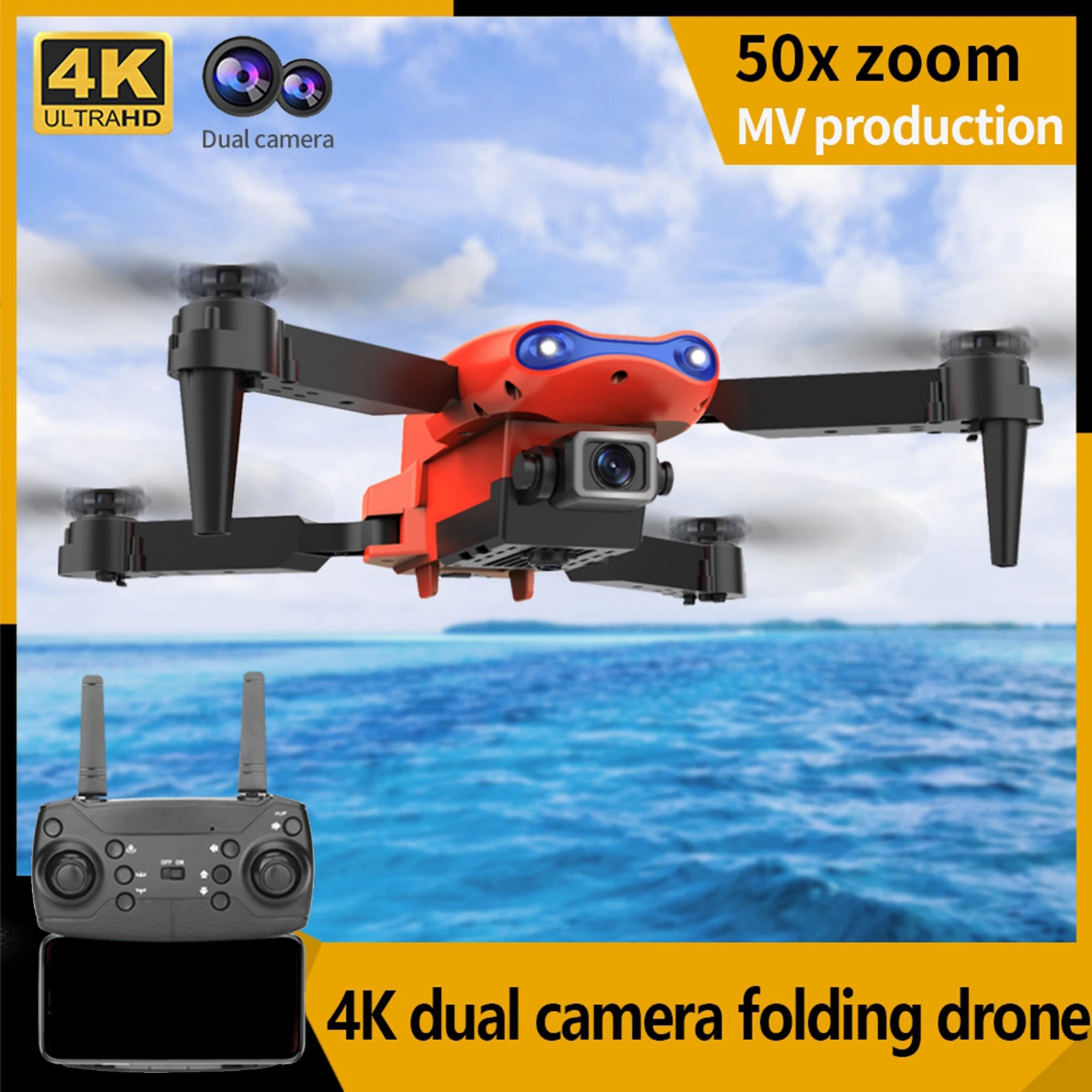 

K3 Mini RC Drone 4k Profesional HD Wide Angle Camera WIFI APP FPV Drone Foldable RC Camera Quadcopter for Kids Adults Beginners