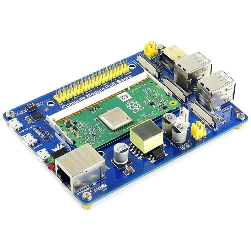 Плата расширения вычислительного модуля несколько интерфейсов на борту с Poe Ethernet