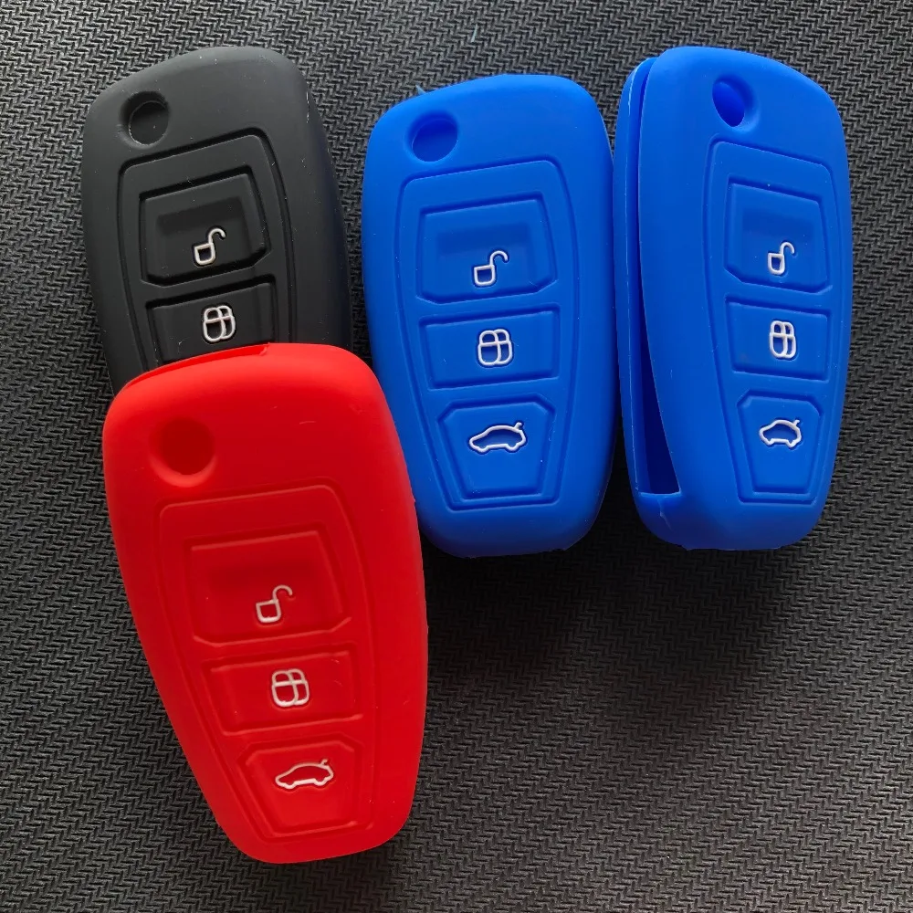 Силиконовый чехол для автомобильного флип брелка Mazda с дистанционным