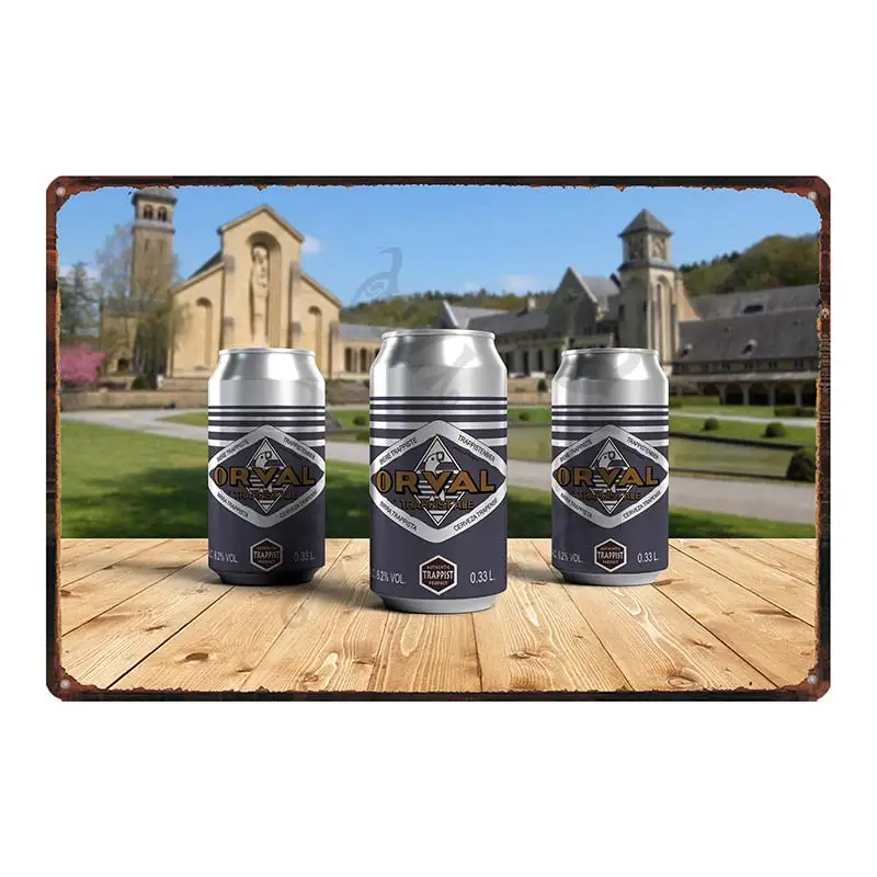 

[YZFQ ]Belgian Beer Tin Signs Plaque Metal Vintage Poster Wall Bar Home Pub Art kitchen BBQ Restaurant Decor 30X20CM DU-8258A