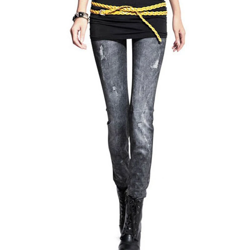 Женские облегающие леггинсы с рисунком летние повседневные брюки-карандаш |