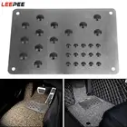 Автомобильный напольный коврик, накладка на ногу, противоскользящая накладка, нескользящий коврик, накладка на коврик, аксессуары для интерьера, универсальная Серебристая Автомобильная накладка из сплава