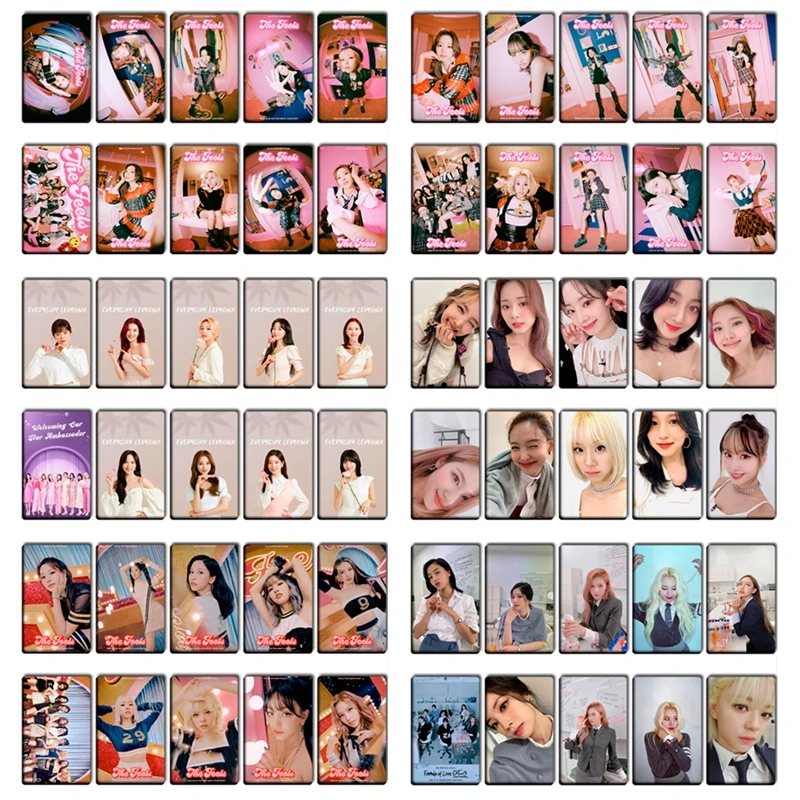 Crystal Card Stickers TWICE New Album The Feels Custom Stickers-style 1-10 Photocard Fans Gift Collection 8.6*5.4cm | Канцтовары для