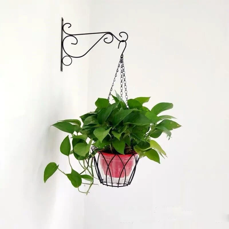 Hanging Plants Bracket Wall Planter Hooks Flower Pot Iron Lanterns Hanger for Garden Outdoor Indoor Patio |