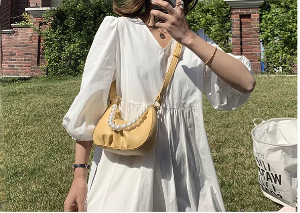 

Female women bag simple style fashion bag baguette zipper cross body women vintage messenger shoulder bag sweet w-09jju