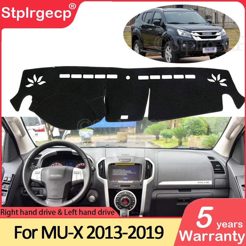 

Slip Mat Dashboard Cover Pad Sunshade Accessories Rug for Isuzu MU-X 2013 2014 2015 2016 2017 2018 2019 Front Windshield Other