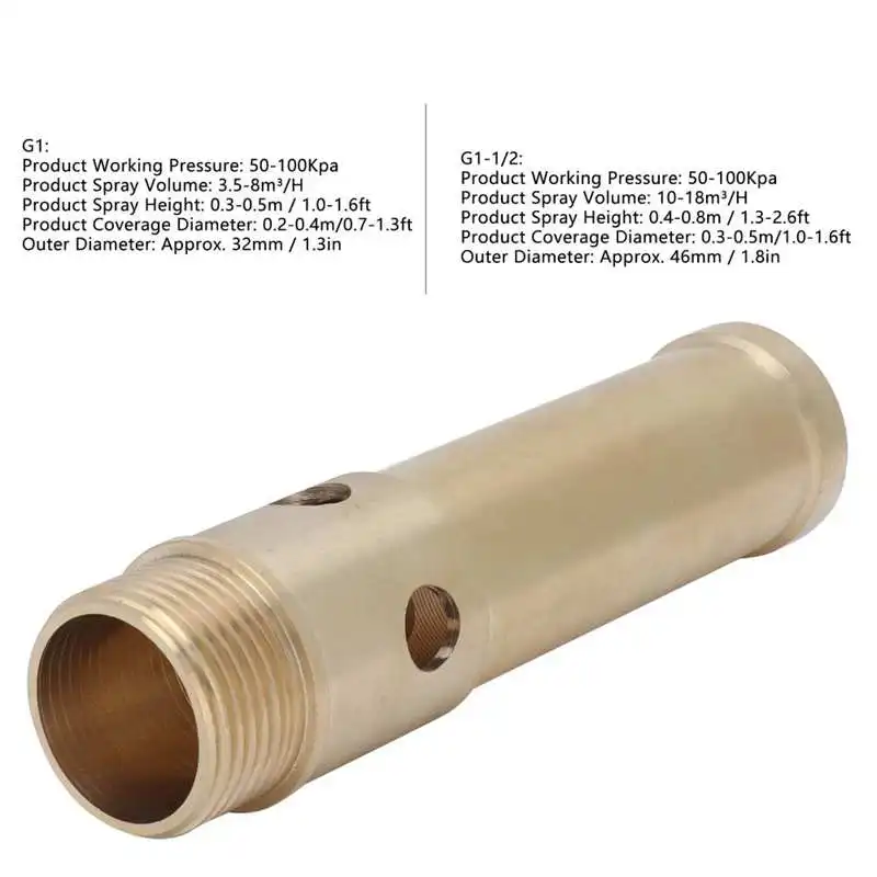 

Fountain Sprinkler 189g / 6.7oz Corrosionresistant Fountain Nozzle for Garden for Fountain