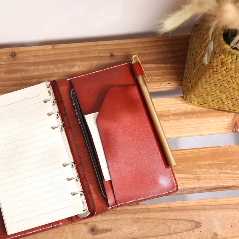 

Leather Notebook Travelers Diary Office Agenda Planner Joural Vintage TN Handmade Sketchbook Cover A5 A6 Gift